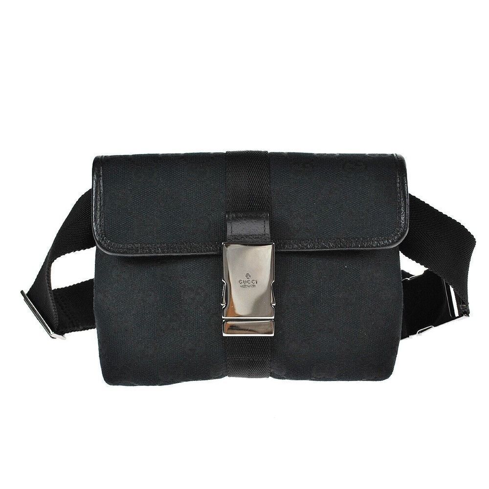 GUCCI Waist Pouch Bumbag Black